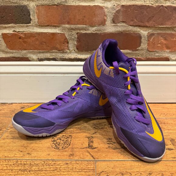 Nike Zoom Fire‎ XDR Sneakers Men US8 Purple Yellow - Picture 1 of 8